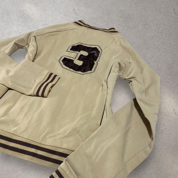 BCBG Tan & Brown Two Way Zip Jacket - Picture 5 of 9